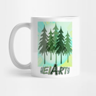 Christmas trees (designed by HeiArts) Mug